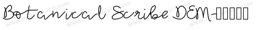 Botanical Scribe DEM字体转换